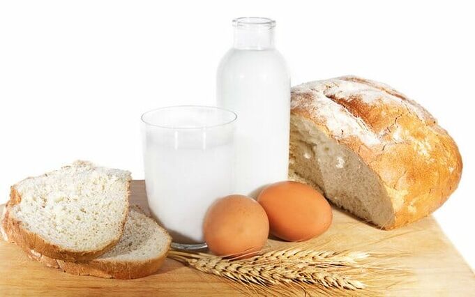 Bread made from rye flour and wholemeal flour